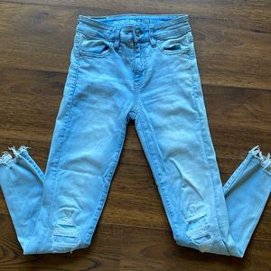 American Eagle High Rise Jegging Crop Jeans